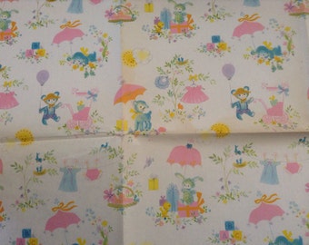 Vintage Hallmark Wrapping Paper Baby