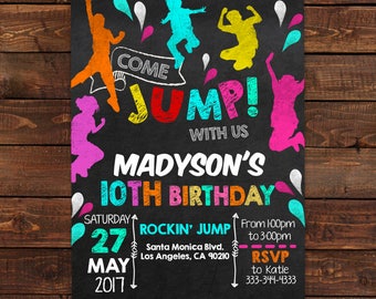 Jump Invitation Etsy
