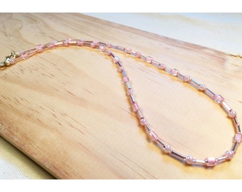 Light Pink Beaded Necklace