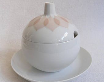 Rosenthal Lotus Salmon-jelly pot-Jam can bowl-studio line-Jam pot