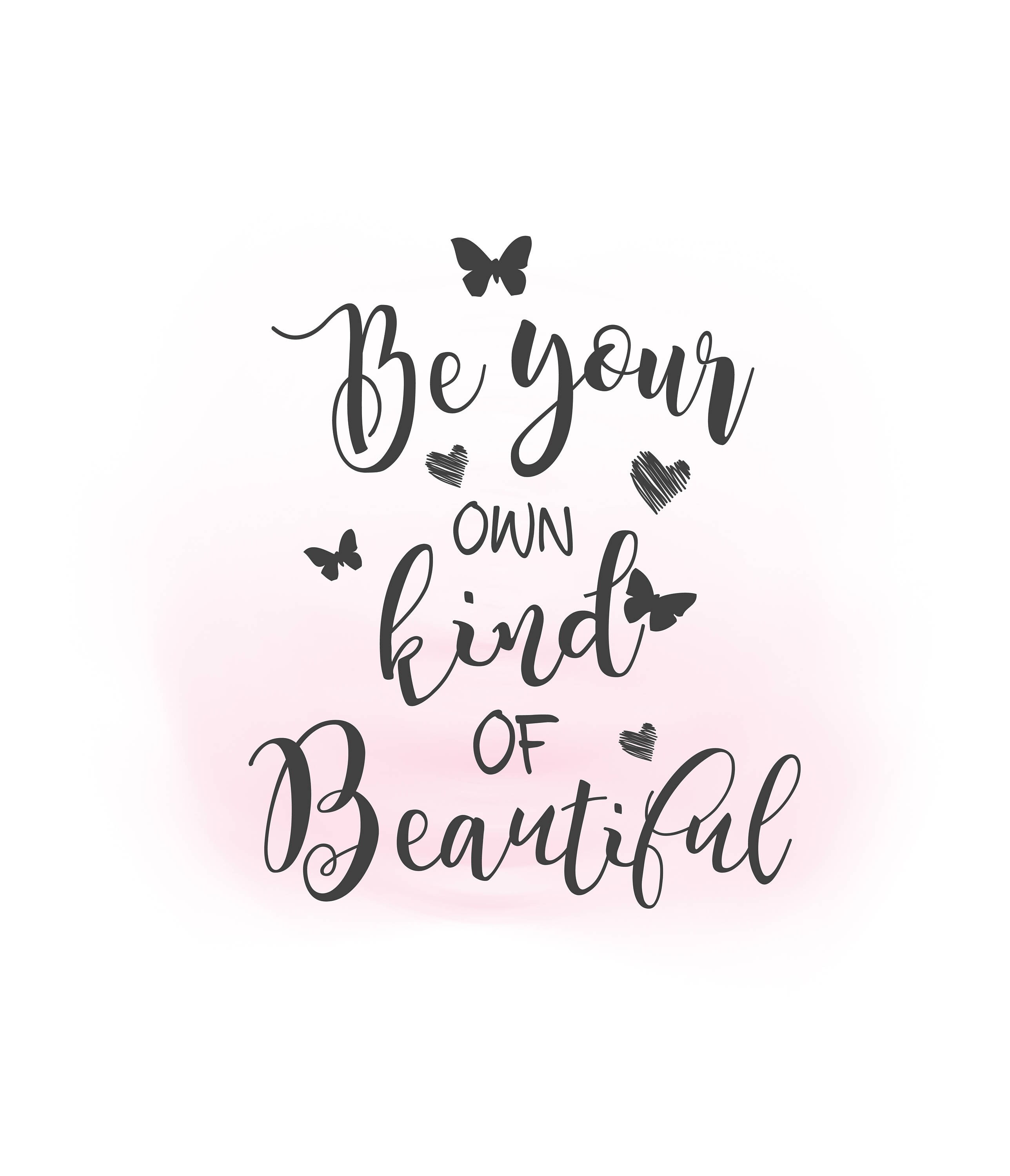 Download Be your own kind of Beautiful SVG clipart Inspirational Quote