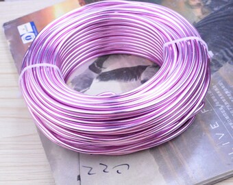 3.0mm purply aluminum wire, 10 aluminum string, aluminum thread, aluminum cord, Mala thread, jewelry wire, beaded wire, artistic wire craft