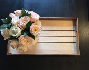 Maple & Walnut Serving Tray