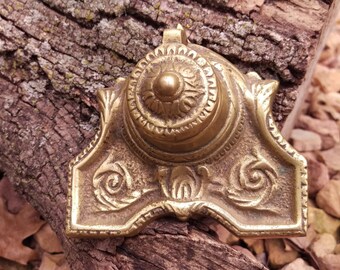 Vintage Brass Korean Inkwell