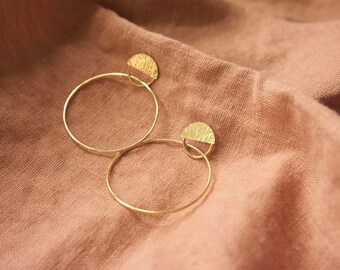 Abri Hoops | Brass or Sterling Silver Earrings