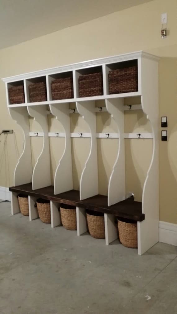 Handcrafted Custom Mudroom / Garage Wall Unit. Lockers for Handcrafted Custom Mudroom / Garage Wall Unit. Lockers for