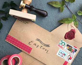 CUSTOM Santa Snail Mail