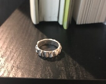 Mountain Facet Stacker Ring