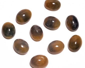 2 Pieces Multi Sapphire Cabochons Lot 10x13mm Oval Shape Natural Sapphire Gemstone Loose Stones Cabs Precious Stone