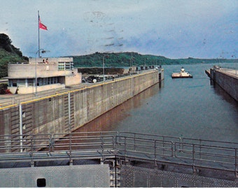 Kentucky Dam Locks Tenessee River Authority Collectible Postcard Paper Ephemera Postmark 1956