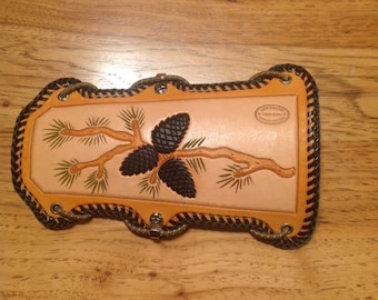 Leather Tooled Archery Arm Guard