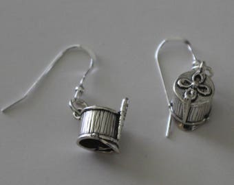 Sterling Silver MAJORETTE HAT Earrings - Marching Band