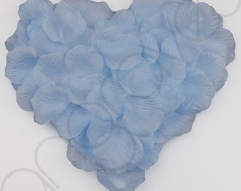 1000 Silk Rose Petal Flower Confetti Engagement Celebration Wedding Decoration (Baby Blue)