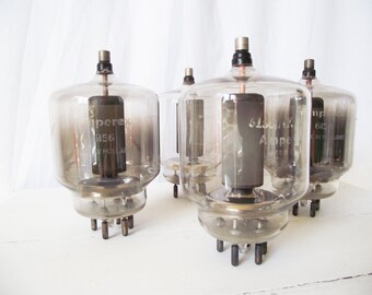 Vintage Amperex 6156 Glass Tubes - Made in Holland -6156 AX-4-250A Transmitter Ham Radio