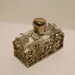 Metal Encased Perfume Bottle with Metalic Stopper