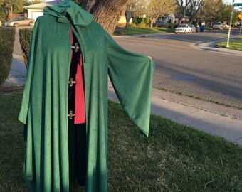 XL Green Hooded Cloak