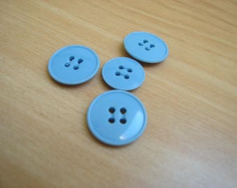 medium blue rim button end