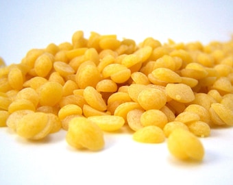 1 LB Natural Yellow Beeswax Pastilles - 16oz