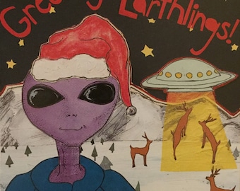 Seasons Greetings Earthlings Boxed Cards