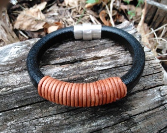 Leather Coil Bracelet