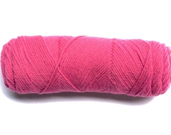 SALE - pink Acrylic 4 Ply Worsted Yarn - Last one left