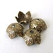Antiqued Brass Ox Dot Bead Cap Vintage Style Dotted Flower 8mm bcp0022 (6)