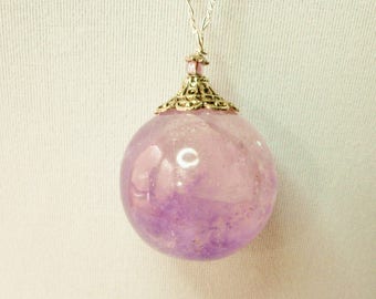 Amethyst, Amethyst necklace, Amethyst Sphere, Amethyst Ball