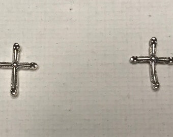 Cross Stud Earrings Minimalist Crosses