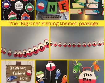 The Big One birthday package; Fishing theme package