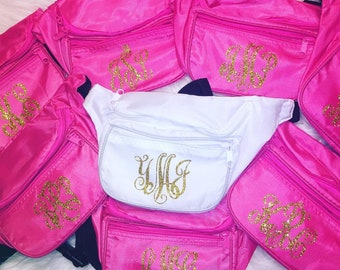 monogrammed fanny pack, custom fanny pack, bride fanny pack, squad fanny pack, bachelorette party, wasit bag, bride tribe