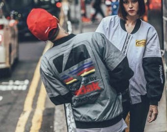 Vintage Kodak Bomber Jacket, Kodak Jacket, Streetwear Jacket, Bomber Jacket Women, Bomber Jacket Men, Kodak Clothing, Bomber Jacket Vintage