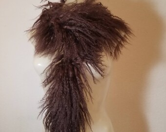 FREE SHIPPING Curly Lamb Scarf