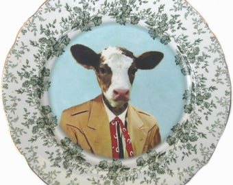 Colton the Cowboy Portrait Plate 9.75"