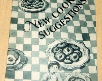 Vintage 1928 New Cooking Suggestions Promotional Cookbook Proctor & Gamble