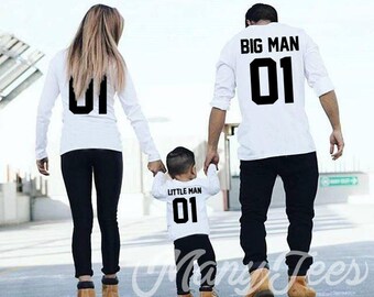 Big man little man big man little man sweatshirts father and son matching father and son gifts father and son outfit dad and son gift shirt