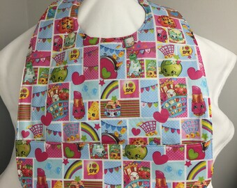 Shopkins Juvenile/Child Waterproof Clothing Protector with Front Pocket
