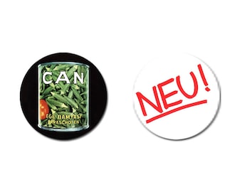 SET OF 2 Krautrock Badges (1 inch) Can Neu!