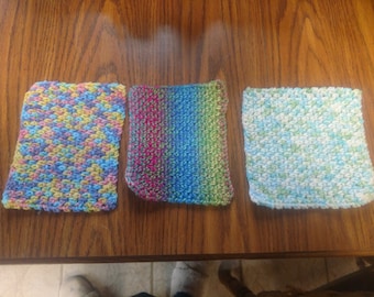 Handmade crochet dishcloths