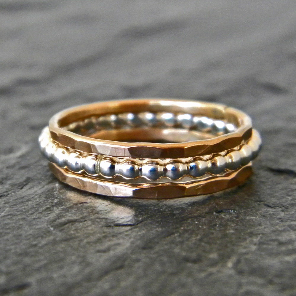 Sterling Silver Thumb Ring Gold Thumb Ring Set Gold