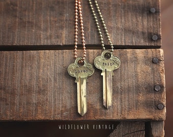 Key Necklace | Ornate Vintage Repurposed