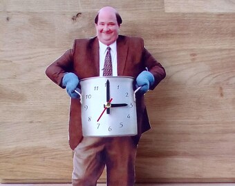Kevin Malone table clock, Home decor, Original clock, Hand made clock, design clock, The Office Kevin Malone