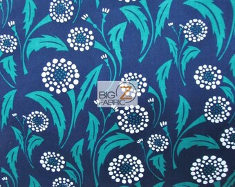 Bryant Park Floral Dandelion By Wilmington Prints 100% Cotton Fabric 60" Wide By The Yard (FH-1759)