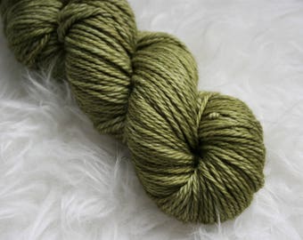 WORSTED - Moss - Hand Dyed - Superwash Merino Wool Yarn