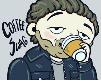 Printable custom cartoon illustration