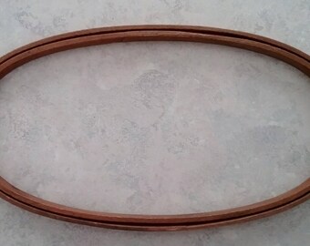 Antique Duchess Oval Wooden Gibbs Mfg Co Embroidery Hoop, early 1900's vintage hoop, automatically adjustable hoop, craft collectors piece