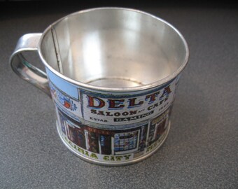 Vintage Collectible Virginia City, Nevada Tin Cup