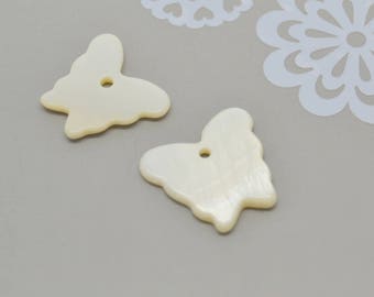 2 mother of Pearl Butterfly