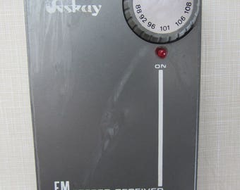 Vintage Askay Handheld FM Stereo Receiver Radio Works! Free Shipping
