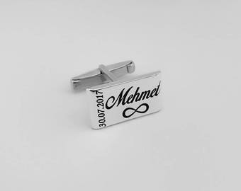 Personalized Cufflinks - Initial Cufflink - Groom Wedding Cufflinks -Letters Cufflinks, Initials Cufflinks, Father's day gift, Man Jewellery