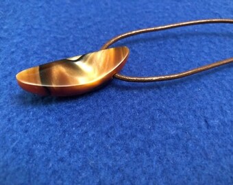 Handcrafted canoe necklace